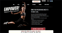 Desktop Screenshot of empowerfitnessevents.com