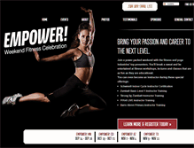 Tablet Screenshot of empowerfitnessevents.com